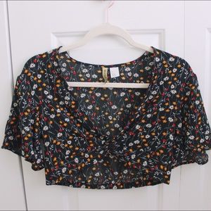 H&M Floral Crop Top